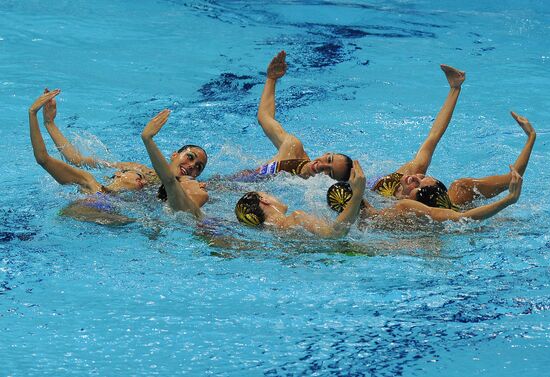 2012 Olympics. Synchronized swimming. Teams. Technical routine