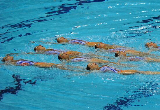 2012 Olympics. Synchronized swimming. Teams technical routine