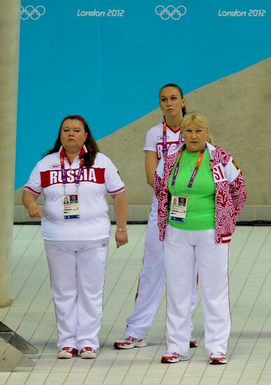 2012 Olympics. Synchronized swimming. Teams technical routine