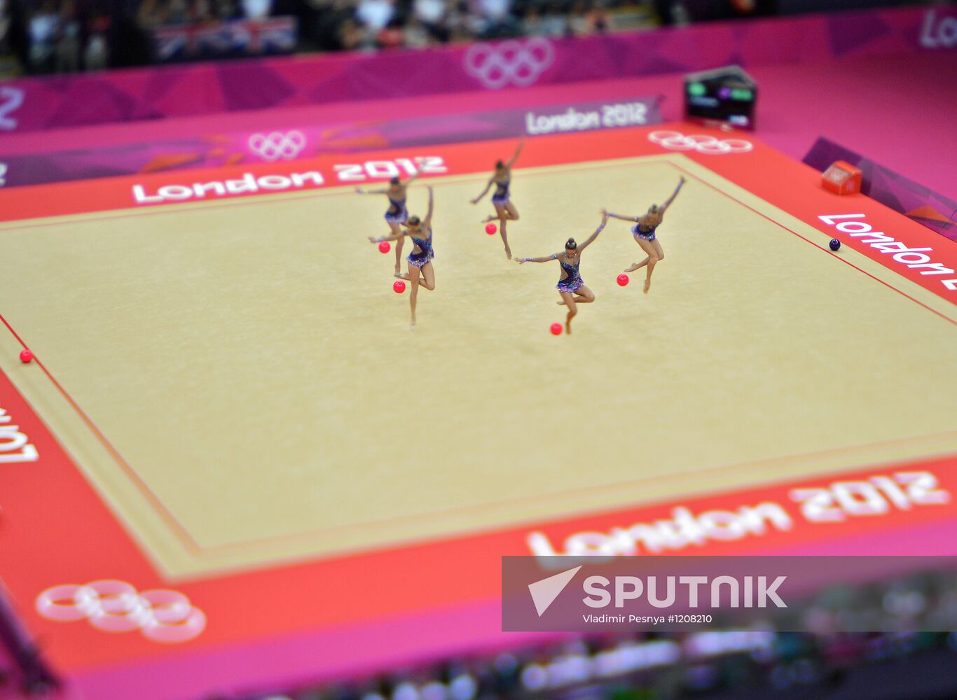 Olympics 2012 Rhythmic gymnastics. Group competition