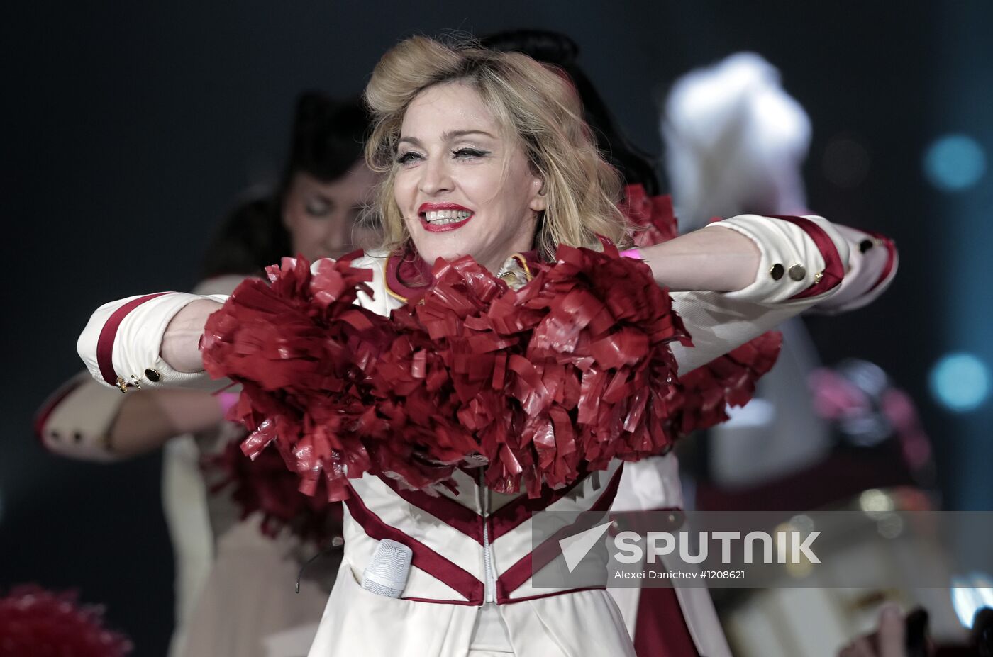 Pop singer Madonna performs in St. Petersburg