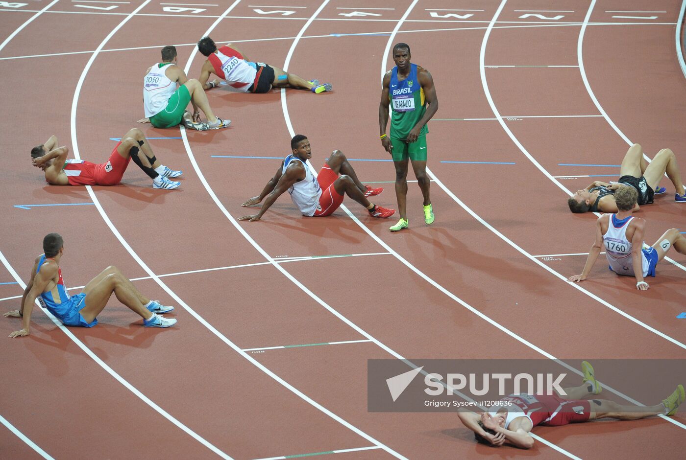 2012 Olympics. Athletics. Day seven. Evening session