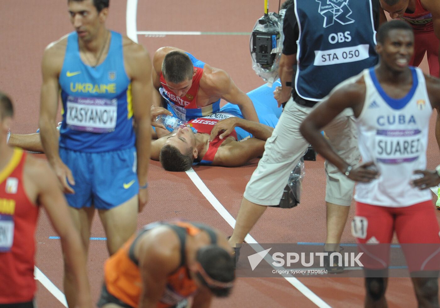 2012 Olympics. Athletics. Day seven. Evening session