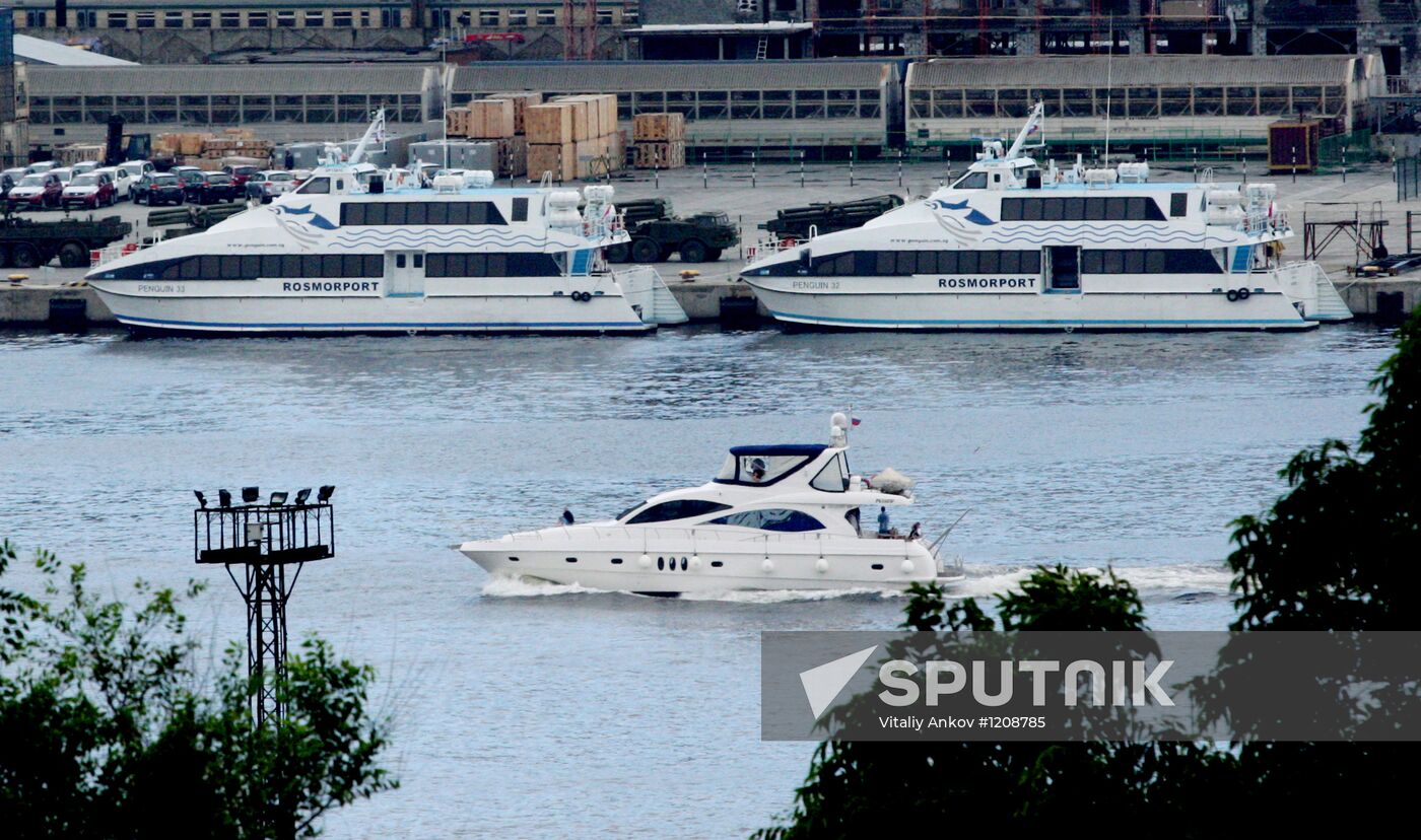 Passenger catamarans for transferring APEC-2012 guests