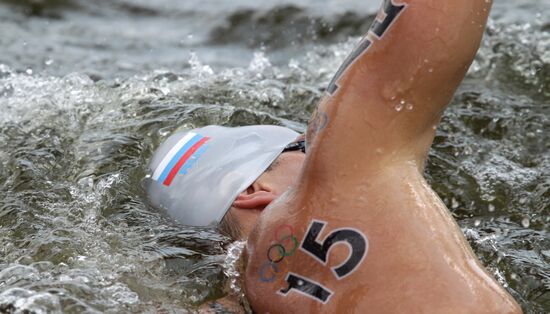 2012 Olympics. Men's 10-kilometer open-water swimming