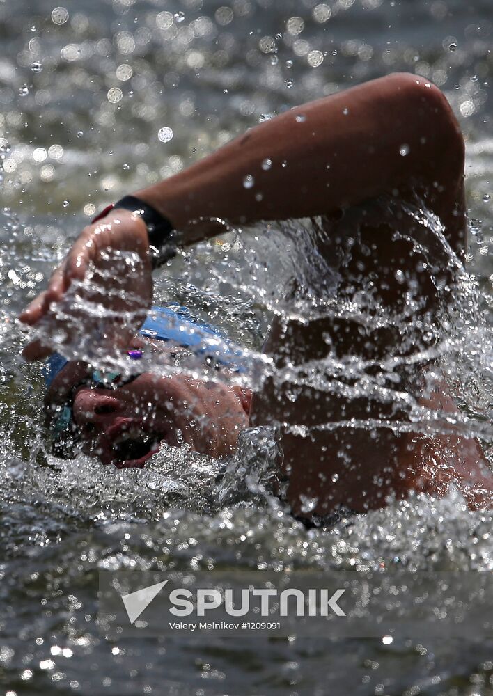 2012 Olympics. Men's 10-kilometer open-water swimming