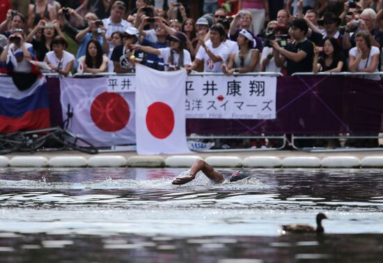 2012 Olympics. Men's 10-kilometer open-water swimming