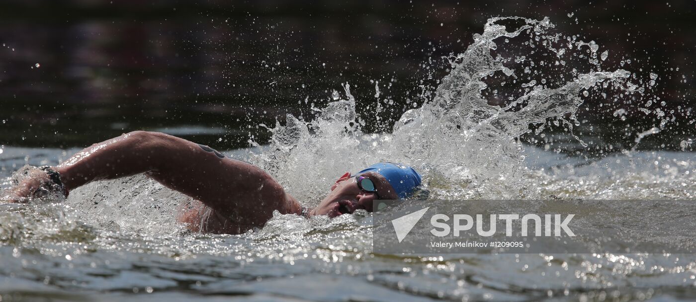 2012 Olympics. Men's 10-kilometer open-water swimming