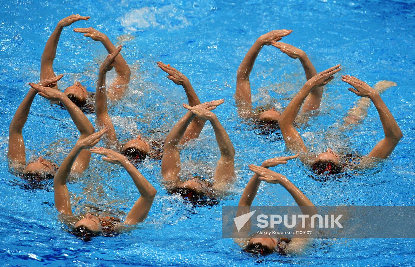 2012 Olympics. Synchronized Swimming Team Finals