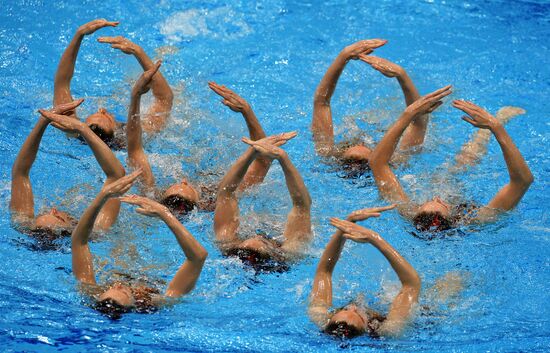 2012 Olympics. Synchronized Swimming Team Finals