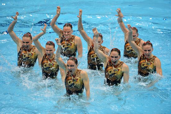 2012 Olympics. Synchronized Swimming Team Finals