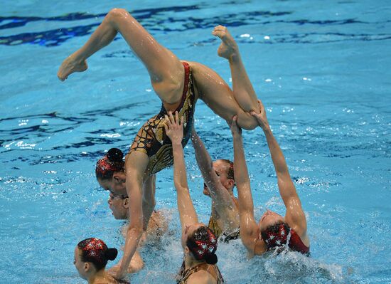 2012 Olympics. Synchronized Swimming Team Finals