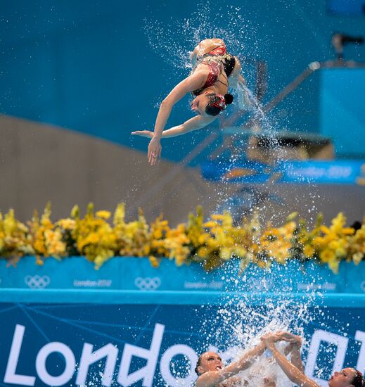 2012 Olympics. Synchronized Swimming Team Finals