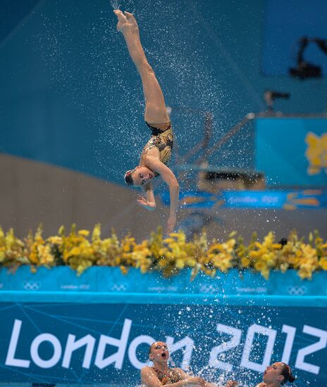 2012 Olympics. Synchronized Swimming Team Finals