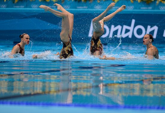 2012 Olympics. Synchronized Swimming Team Finals