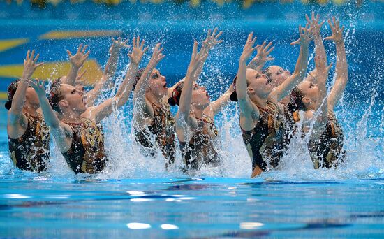 2012 Olympics. Synchronized Swimming Team Finals