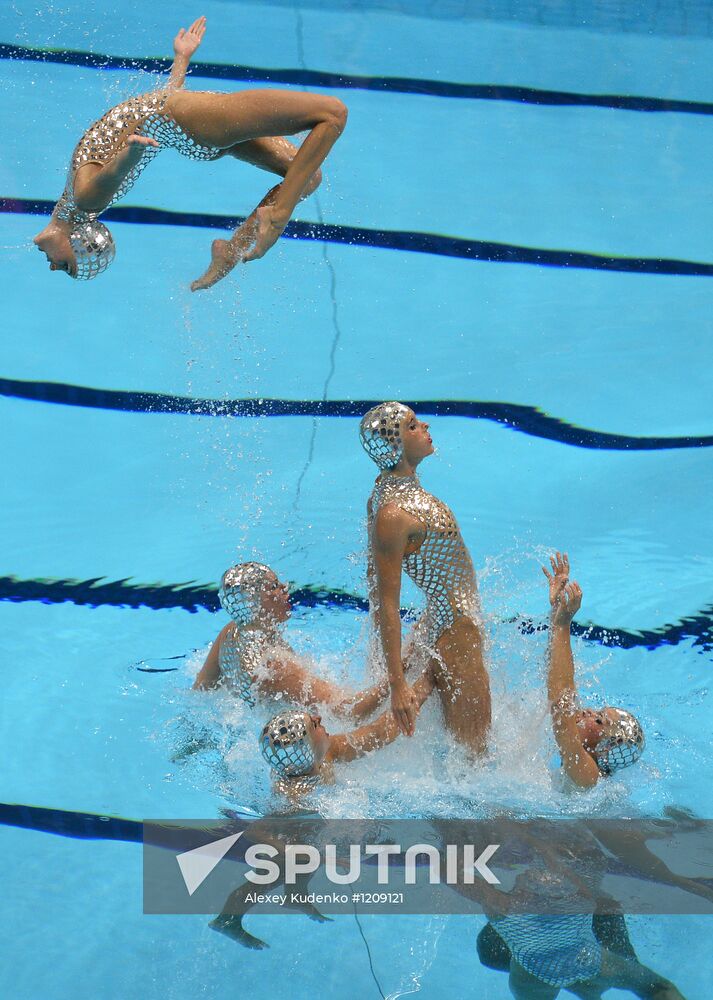 2012 Olympics. Synchronized Swimming Team Finals