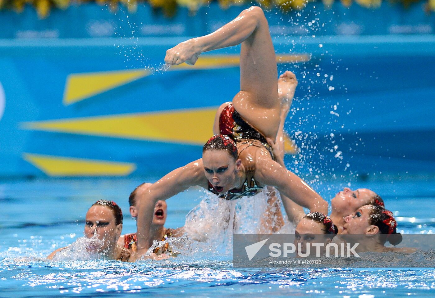 2012 Olympics. Synchronized Swimming Team Finals