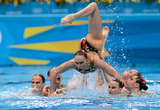 2012 Olympics. Synchronized Swimming Team Finals