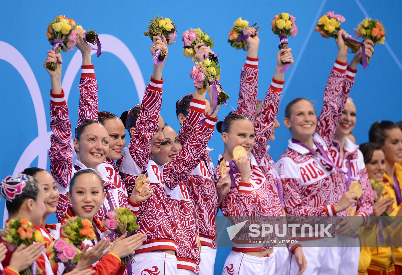 2012 Olympics. Synchronized Swimming Team Finals