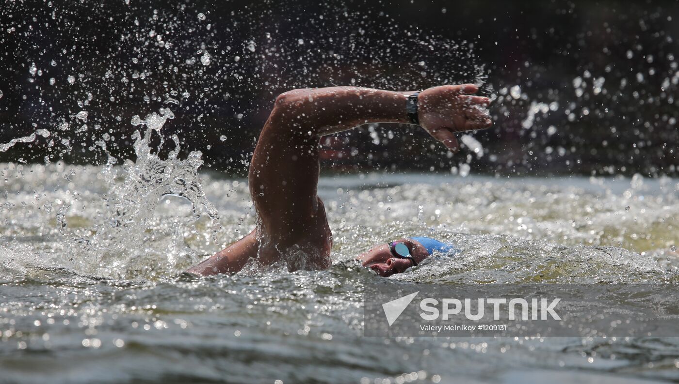 2012 Olympics. Men's 10-kilometer open-water swimming