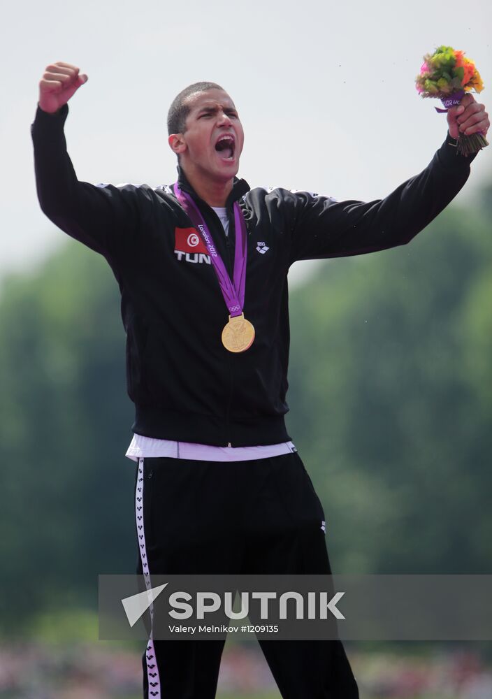 2012 Olympics. Men's 10-kilometer open-water swimming