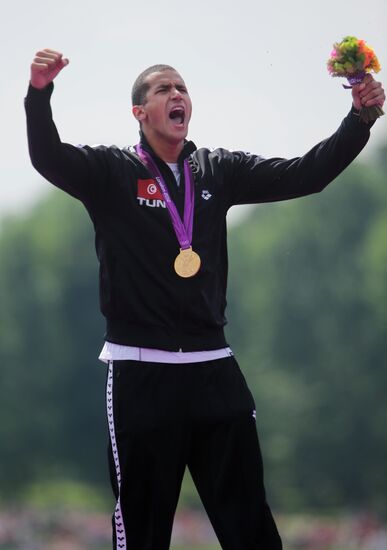 2012 Olympics. Men's 10-kilometer open-water swimming
