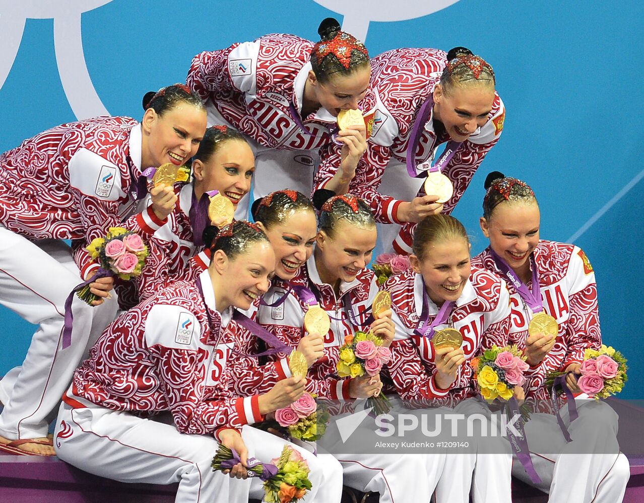 2012 Olympics. Synchronized Swimming Team Finals