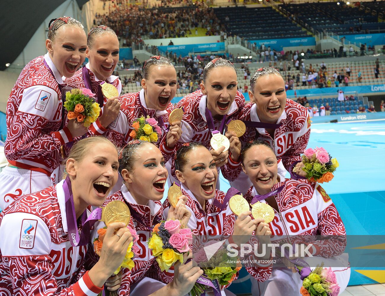 2012 Olympics. Synchronized Swimming Team Finals