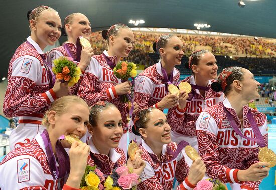 2012 Olympics. Synchronized Swimming Team Finals