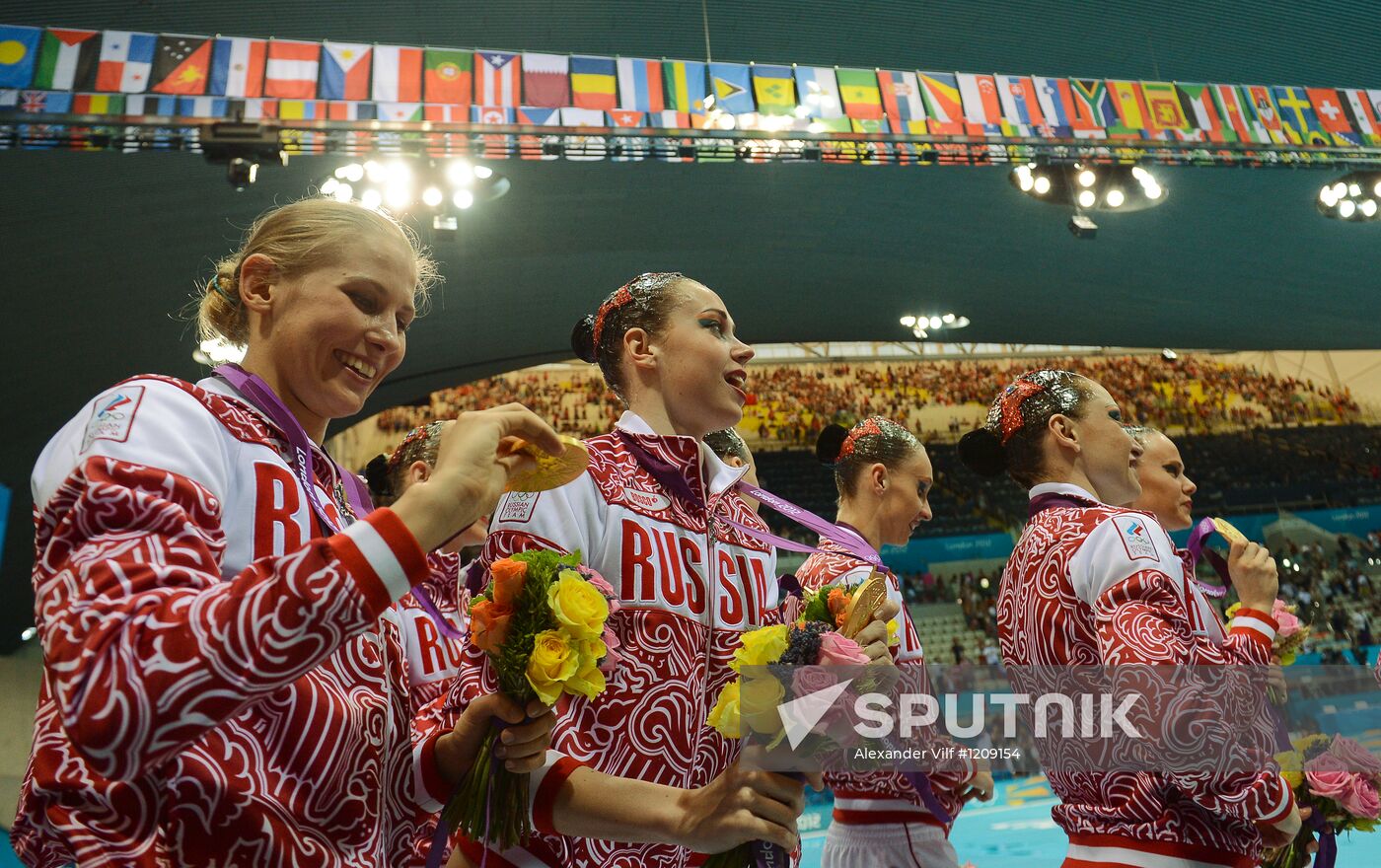 2012 Olympics. Synchronized Swimming Team Finals