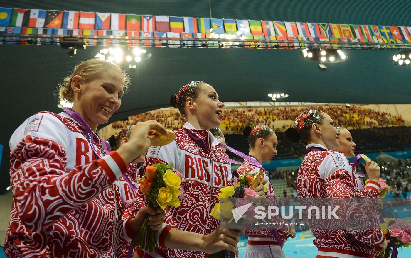 2012 Olympics. Synchronized Swimming Team Finals