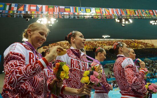 2012 Olympics. Synchronized Swimming Team Finals