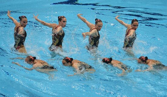 2012 Olympics. Synchronized Swimming Team Finals