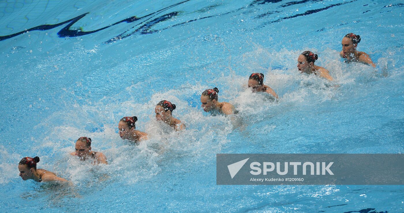 2012 Olympics. Synchronized Swimming Team Finals