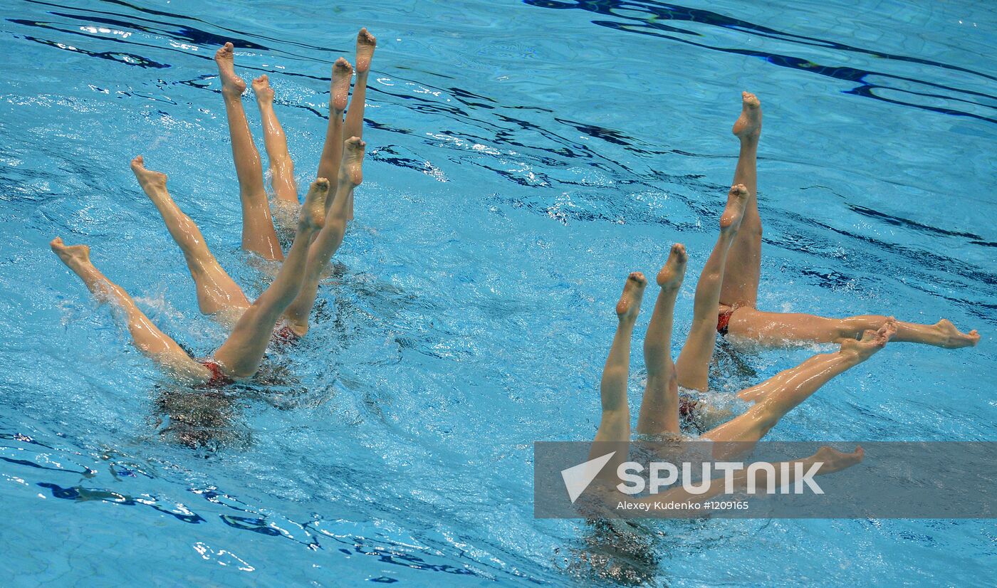2012 Olympics. Synchronized Swimming Team Finals