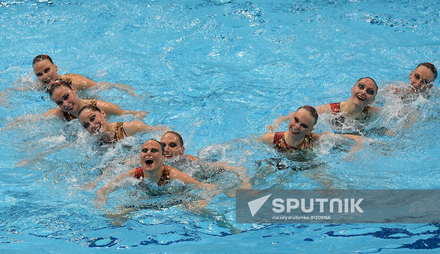 2012 Olympics. Synchronized Swimming Team Finals