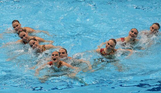 2012 Olympics. Synchronized Swimming Team Finals