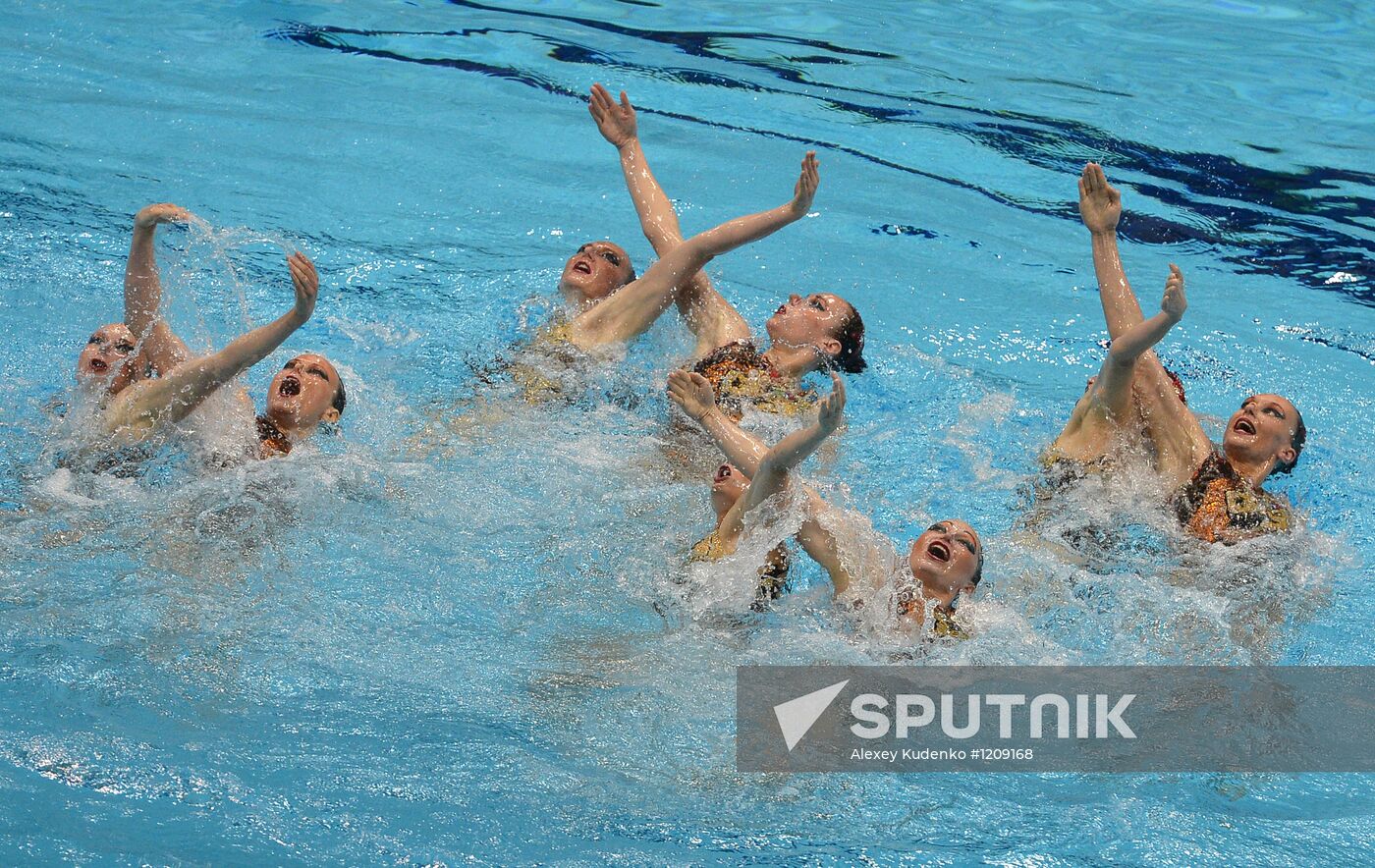 2012 Olympics. Synchronized Swimming Team Finals