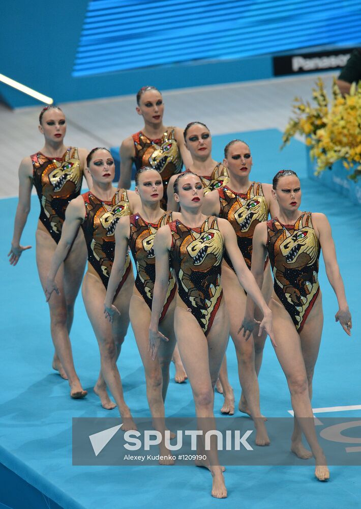 2012 Olympics. Synchronized Swimming. Team Events. Final