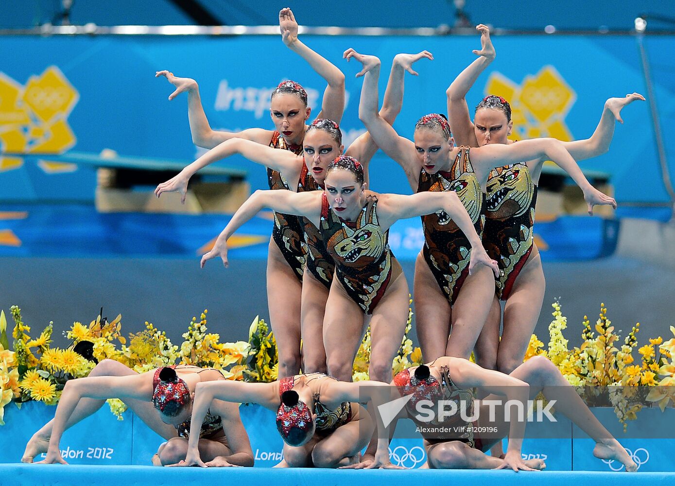 2012 Olympics. Synchronized Swimming. Team Events. Finals