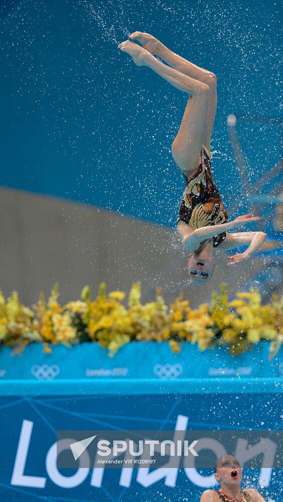 2012 Olympics. Synchronized Swimming. Team Events. Finals