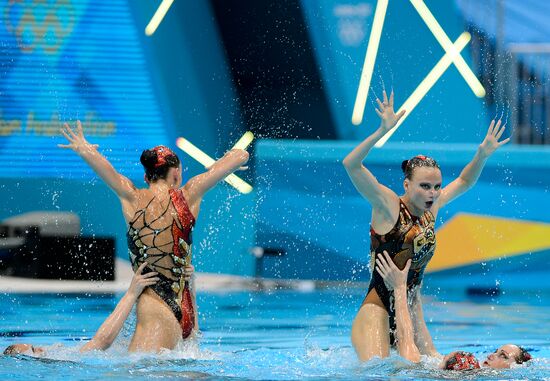 2012 Olympics. Synchronized Swimming. Team Events. Finals