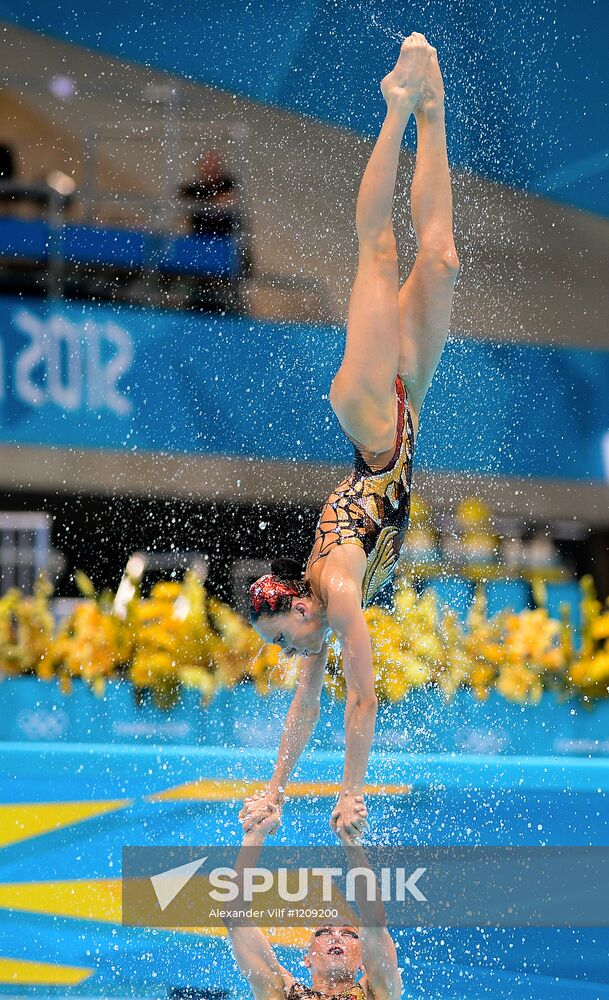 2012 Olympics. Synchronized Swimming. Team Events. Finals