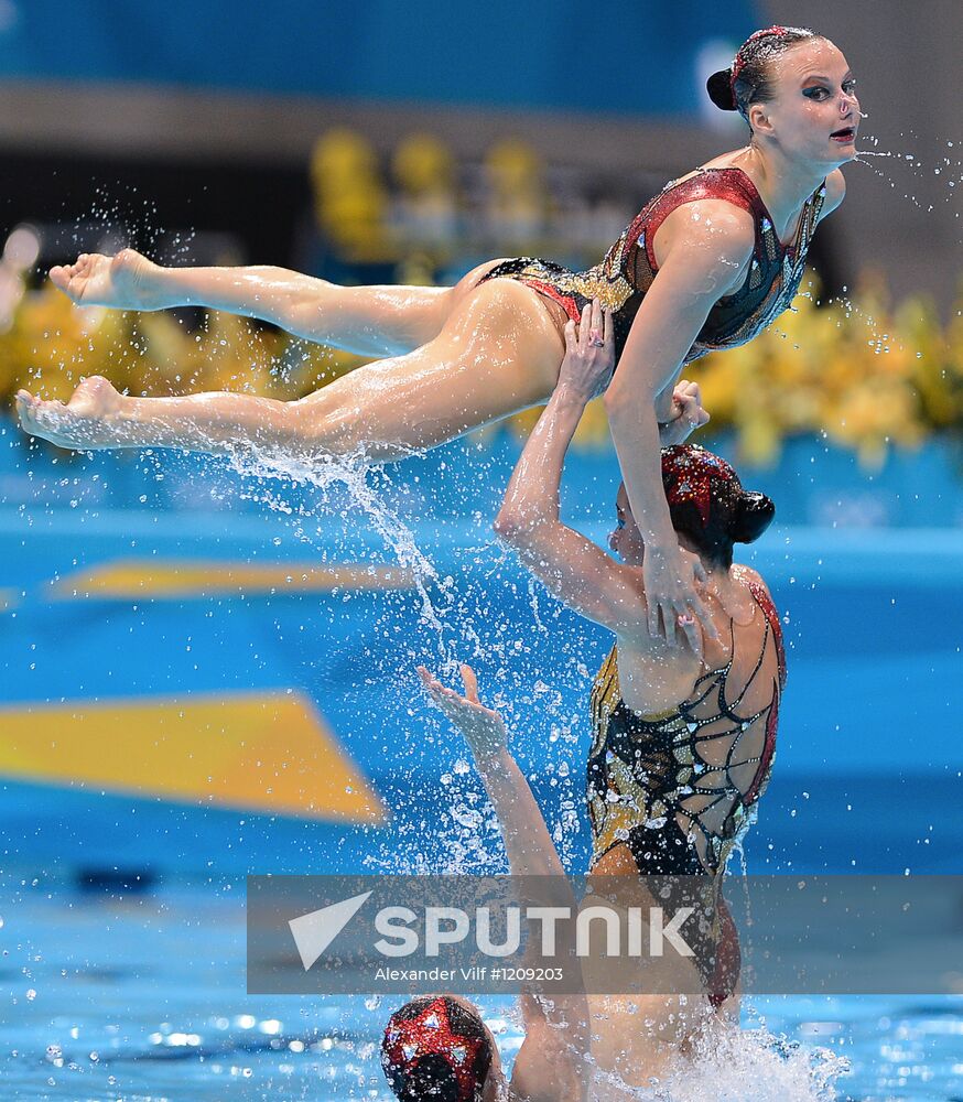 2012 Olympics. Synchronized Swimming. Team Events. Finals