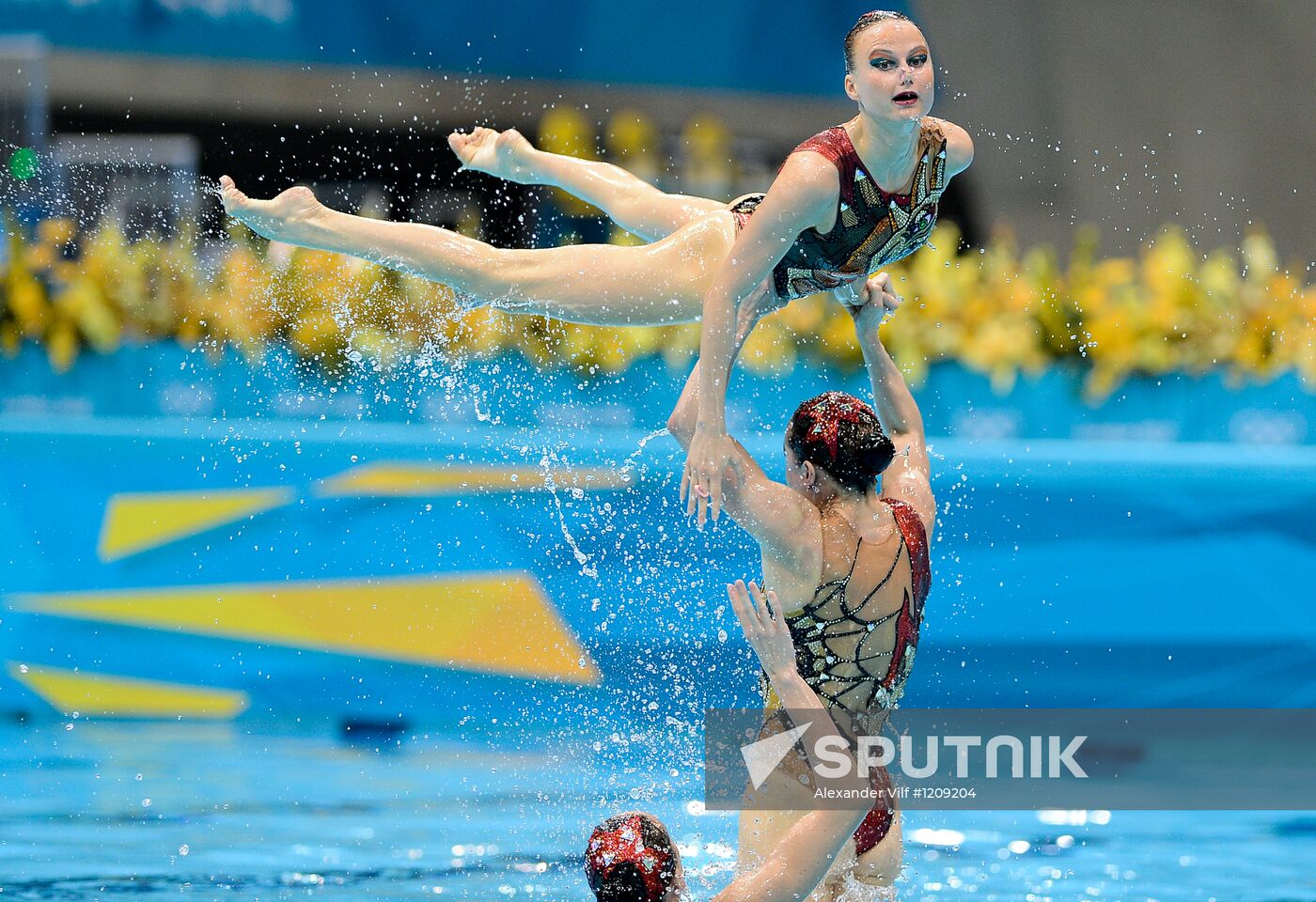 2012 Olympics. Synchronized Swimming. Team Events. Finals