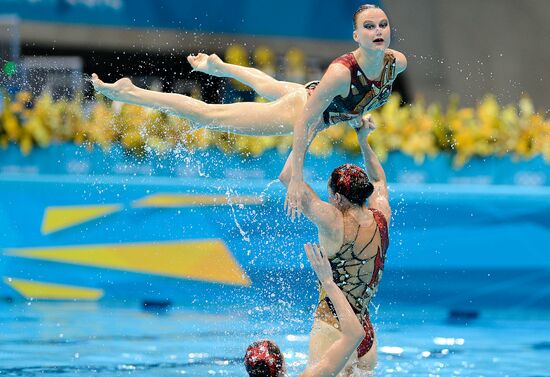 2012 Olympics. Synchronized Swimming. Team Events. Finals