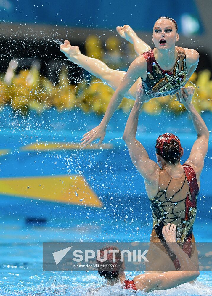 2012 Olympics. Synchronized Swimming. Team Events. Finals