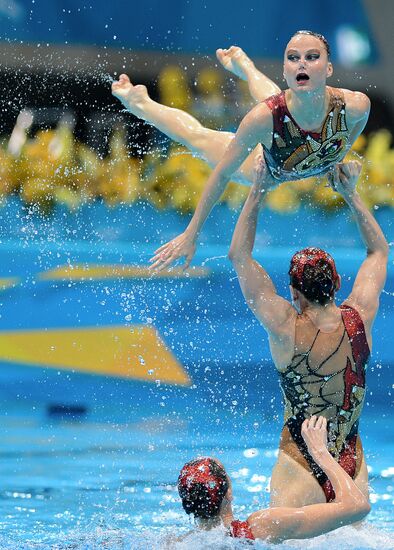 2012 Olympics. Synchronized Swimming. Team Events. Finals