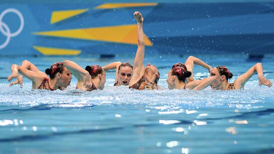 2012 Olympics. Synchronized Swimming. Team Events. Finals